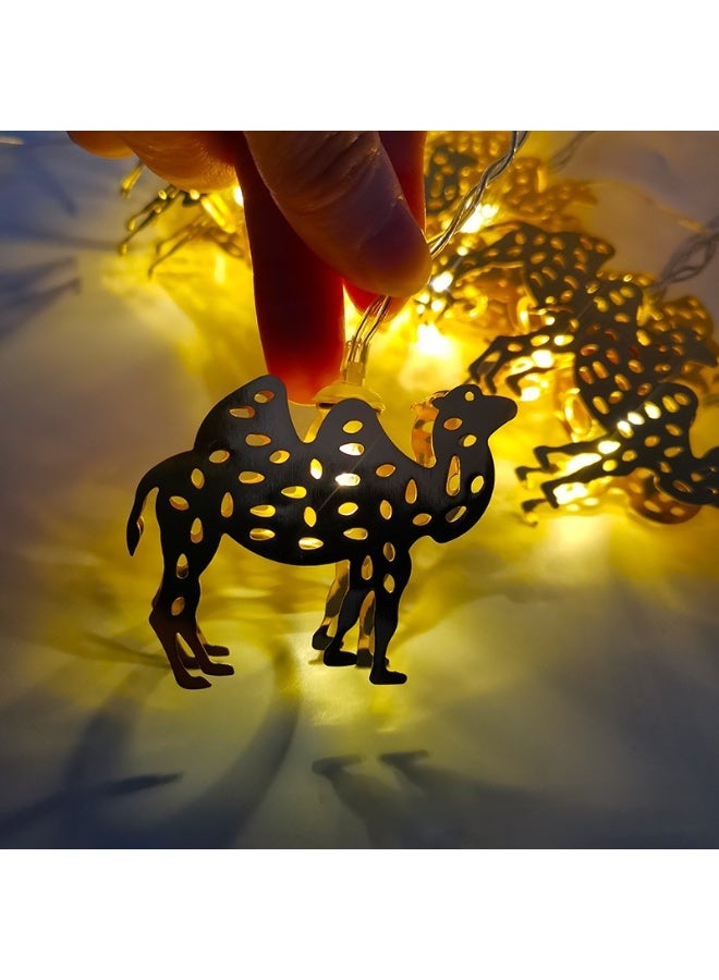 1.65م 10LED ضوء خيط رمضان عيد، أضواء خيط نجمة للجعيد عيد الميلاد زينة غرفة النوم والحديقة (لا تشمل البطارية) - Image 2